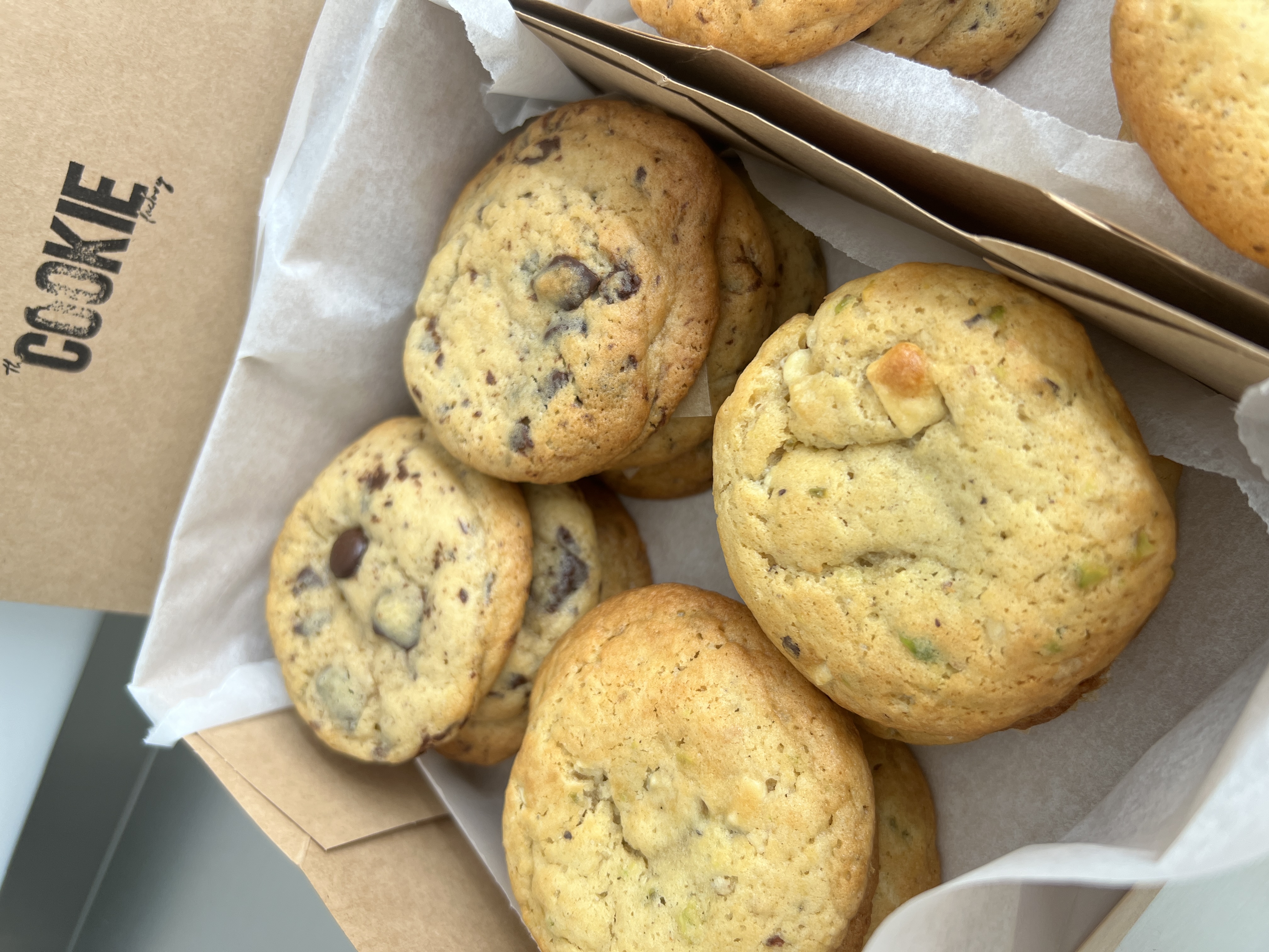 Caixa de cookies artesanais The Cookie Factory
